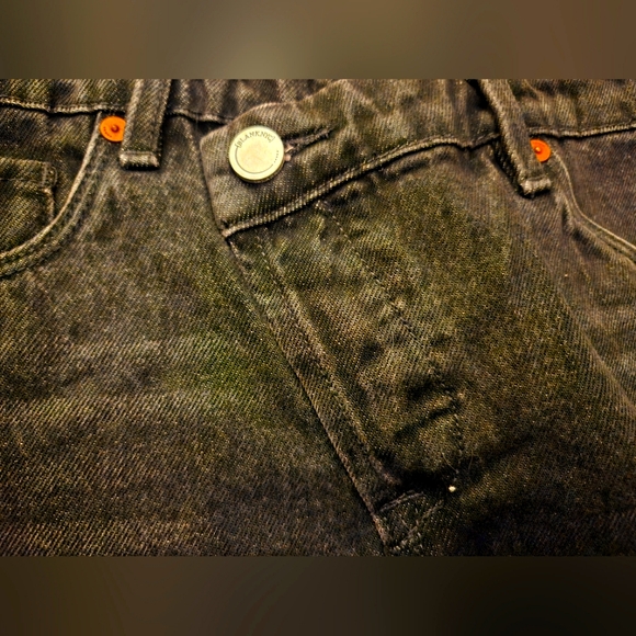 NWT BlankNYC High Waist Overlap Fly Denim Criss Cross Short Black 26 - Picture 7 of 7